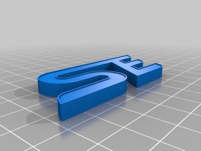 ford se logosu stilize 3d baskı 3d print model - Mito3D