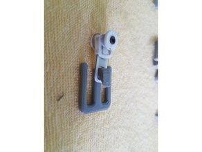 curtain hook replacement parts rail 3d print model - Mito3D