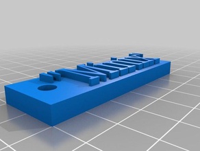 minix key chain-maroon 3d printing 3d print model - Mito3D