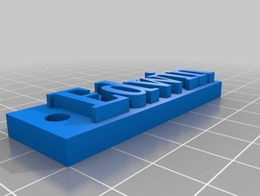 eaton chave de cadeia-vermelho A impressão 3d 3d print model - Mito3D