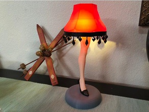 Weihnachts-Geschichte Bein-Lampe Dekor Weihnachten Geschichte Weihnachts-Dekoration Lampe led Bein 3d print model - Mito3D