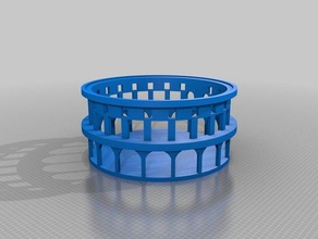 pula arena shell only buildings & structures 3d print model - Mito3D