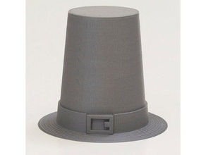 pilgrim hat props thanksgiving 3d print model - Mito3D