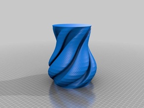 meine angepasste gewellte vase Fabrik Dekor kundengebundene 3d print model - Mito3D