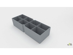 akro-mils kleinen Schublade Teiler - 8 Abschnitten Organisation 3d print model - Mito3D