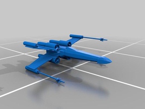 x-wing modelos fresco modelo estrella de juguete guerras x wing 3d print model - Mito3D