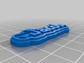 jacob Schlüsselanhänger kundengebundene 3d print model - Mito3D