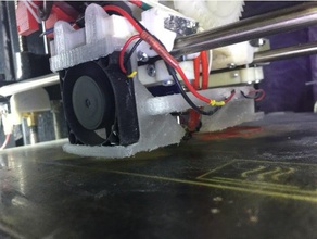 fans mount robo3d roller bearings mod 3d printer accessories r1 3d print model - Mito3D