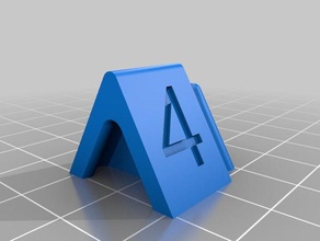 interlocking place card letters 75 scale decor 3d print model - Mito3D