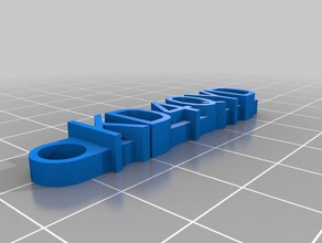 customized call sign keychain organization 3d print model - Mito3D