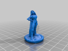 feminino sorceror pessoas dnd em miniatura feiticeiro feiticeira 3d print model - Mito3D