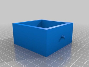 small box three drawers 3d printing drawer 3d print model - Mito3D