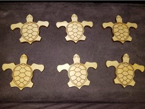 carrelage tortue découpé au laser puzzles lasercut 3d print model - Mito3D