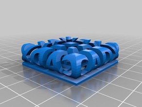 meine angepasste stereo-text Skulpturen kundengebundene 3d print model - Mito3D