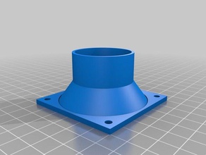 60 mm fan duct, 38mm Rohr tools kundengebundene 3d print model - Mito3D