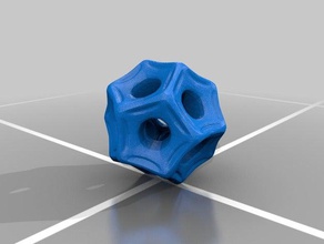 başka bir dodecahedron matematik sanatı 3d print model - Mito3D