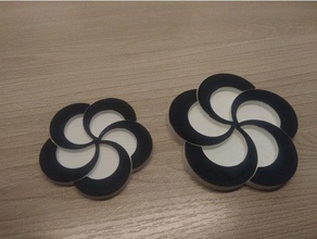 russian aikido federation signs & logos badge crag 3d print model - Mito3D