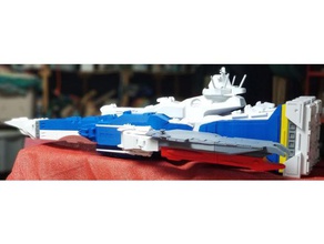 snap fit macross robotech sdf-1 ship mode vehicles sdf1 spaceship toy 3d print model - Mito3D