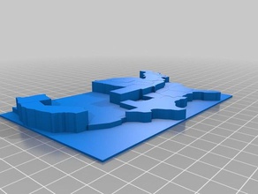 zivile Kriegs-Karte 2 lernen kundengebundene 3d print model - Mito3D
