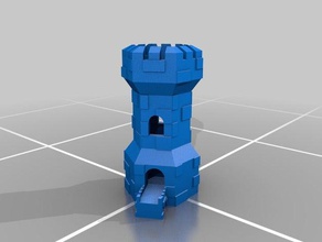 mittelalterlichen Turm 3d-drucken 3d print model - Mito3D