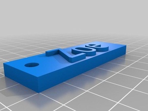 zoe chaveiro - preto A impressão 3d 3d print model - Mito3D