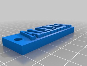 alexia clé de la chaîne - violet L'impression 3d 3d print model - Mito3D