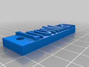 iron man clé de la chaîne - rouge L'impression 3d 3d print model - Mito3D