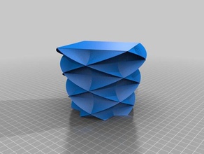meine angepasste Sterne ellispe polygon-Stift vase Blumentopf Schöpfer Dekor kundengebundene 3d print model - Mito3D