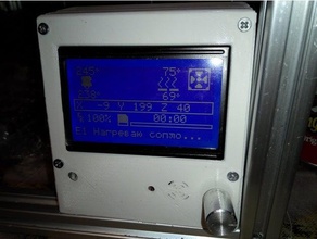 ase lcd12864 L'imprimante 3d de pièces 12864 cas flyingbear-p902 lcd titulaire 3d print model - Mito3D