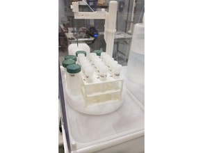 tube à essai titulaire de la biologie portoir pour tubes essais stand 3d print model - Mito3D