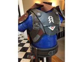 destiny hunter armor details costume cosplay 3d print model - Mito3D