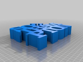 3d southampton kelime heykeller özelleştirilmiş 3d print model - Mito3D