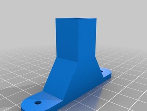 10mm square tube bracket 3d printing holder tubing 3d print model - Mito3D
