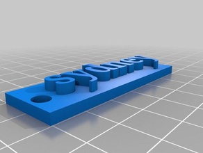 sydney key chain - gray 3d printing 3d print model - Mito3D