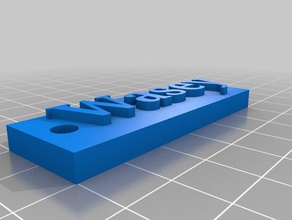 chase keller Schlüsselanhänger - weiß 3d-drucken 3d print model - Mito3D
