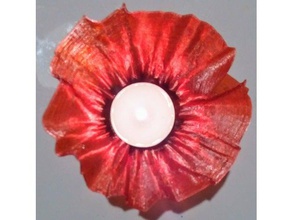 tealightholder decoración de la flor titular candelita portacandelitas florero 3d print model - Mito3D