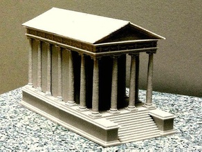 o templo romano edifícios e estruturas 3d print model - Mito3D