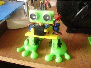 robot base remix arduped Robotik 3d print model - Mito3D