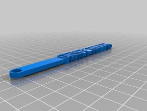gryffindor keychain words organization customized 3d print model - Mito3D