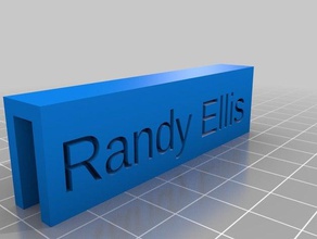 randy etiqueta Las impresoras 3d personalizado 3d print model - Mito3D