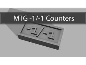 mtg -1 token games game 3d print model - Mito3D