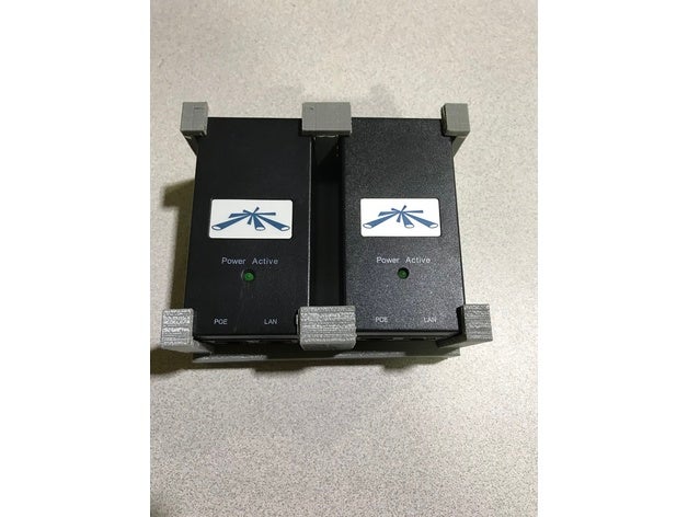 poe din rail mount electronics gp-a150-080 power over ethernet supply ubiquiti wifi 3D print model - Mito3D