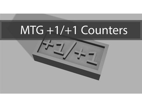 mtg +1 token games counter game mtgcounters tokens 3d print model - Mito3D
