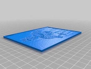 charlemagne my customized lithopane 2d art 3d print model - Mito3D