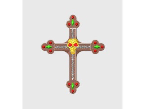 goth cruz jóias a gótico 3d print model - Mito3D