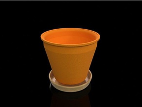 plant pot outdoor & garden bed container flower holder slug barrier vegetable snail vase 3d print model - Mito3D