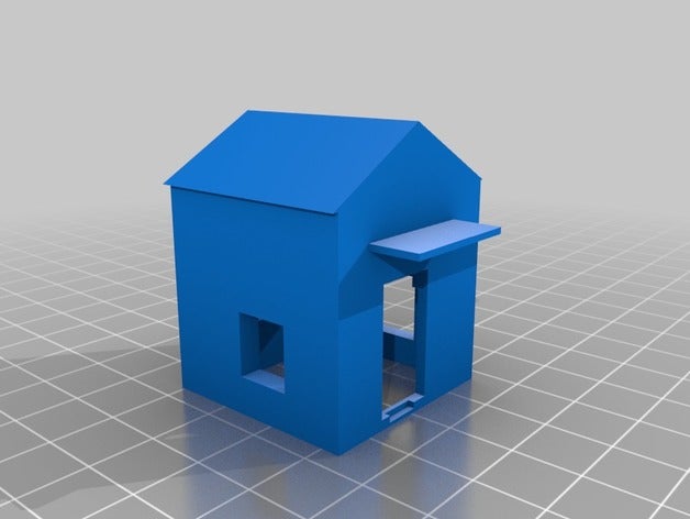 hohle Haus 3d-drucken 3D print model - Mito3D