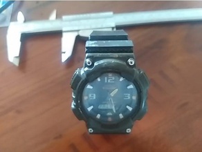 Uhr-band - Zubehör band Schnalle casio Uhr Armband Armbanduhr 3d print model - Mito3D