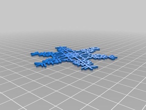snowflake ornament 1 interactive art customized 3d print model - Mito3D