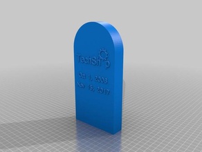 techshop tombstone humor humorous 3d print model - Mito3D